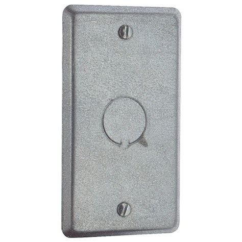 1-gang metal electrical box cover with 1/2 in. knockout|Sigma Engineered Solutions 1.